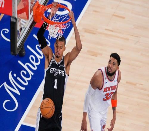 NBA总决赛：文班亚马32分马刺115比111力克尼克斯，终结对手13连胜
