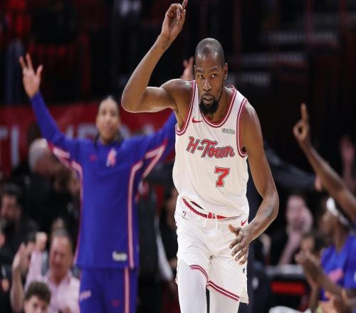 恭喜火箭队！杜兰特12次入选最佳阵容，一壮举让KD创NBA历史第一