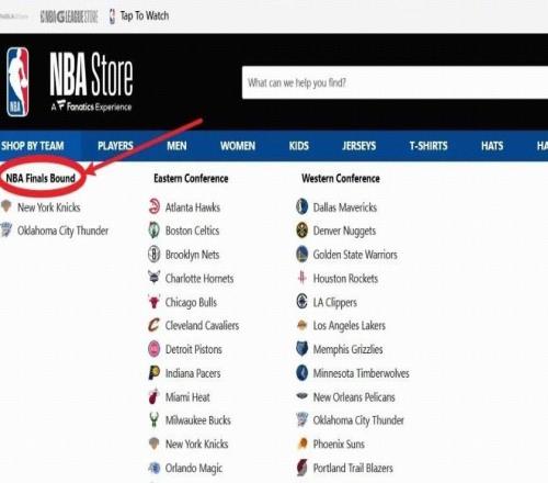 网站bug还是提前剧透NBA官方商城显示总决赛为雷霆vs尼克斯