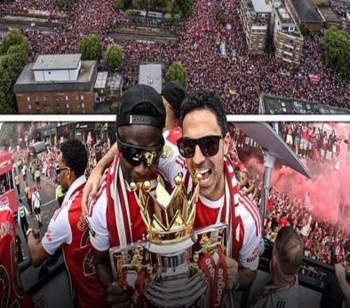 DAZN：超150万人参加阿森纳英超夺冠游行，创英格兰纪录